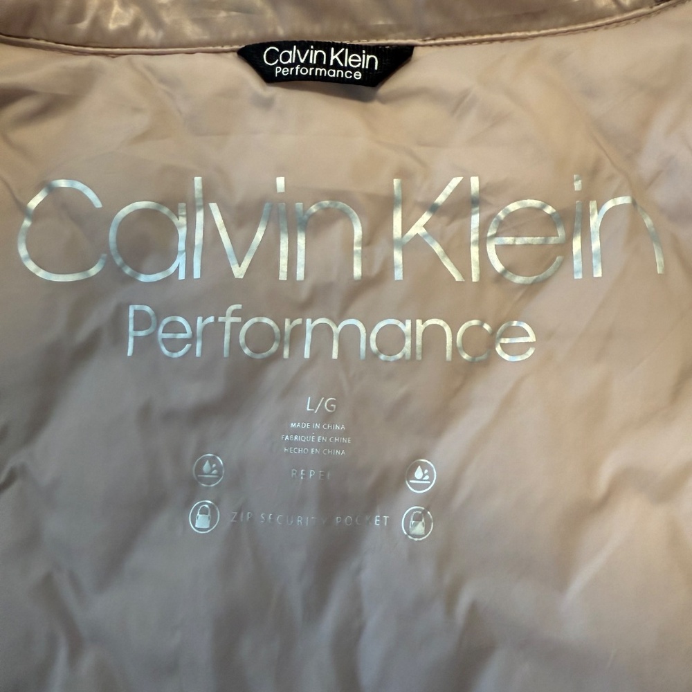Calvin Klein Performance Women’s Pink Sleeveless Puffer Vest‎ Size L - Picture 9 of 10